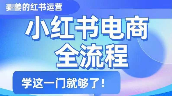 小红书电商全流程，精简易懂，从入门到精通，学这一门就够了-伊亚库