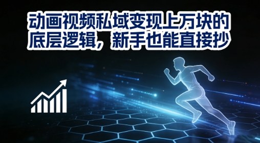 动画视频私域变现上W的底层逻辑，新手也能直接抄-伊亚库