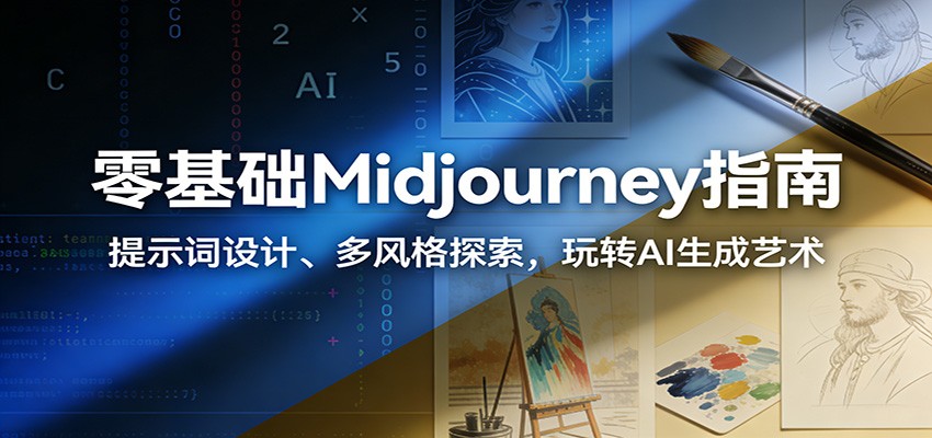 零基础Midjourney指南：提示词设计、多风格探索，玩转AI生成艺术-伊亚库