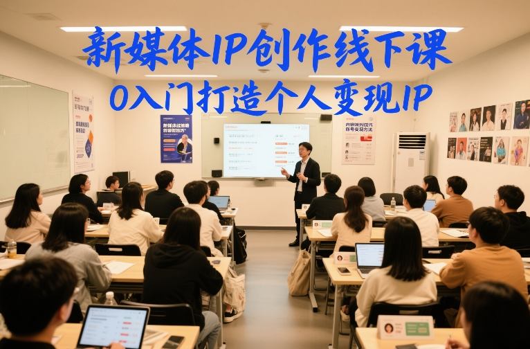 新媒体IP创作线下课，0入门打造个人变现IP-伊亚库