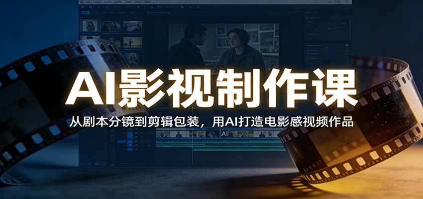 AI影视制作课：从剧本分镜到剪辑包装，用AI打造电影感视频作品-伊亚库