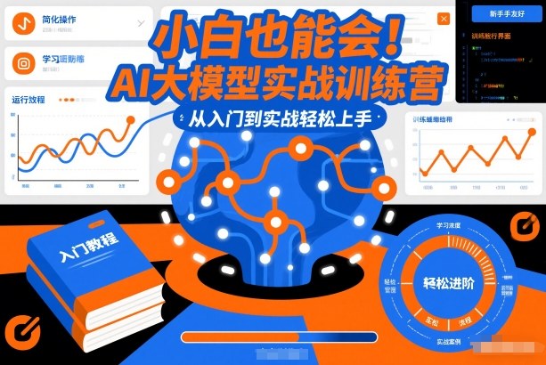 小白也能会！AI大模型实战训练营，从入门到实战轻松上手-伊亚库