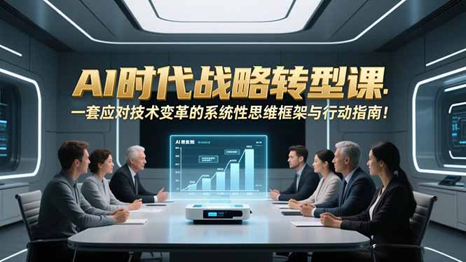 AI时代战略转型课：一套应对技术变革的系统性思维框架与行动指南！-伊亚库
