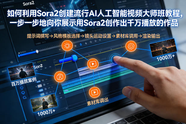 如何利用Sora2创建流行AI人工智能视频大师班，一步一步地向你展示用Sora2创作出千万播放的作品-伊亚库