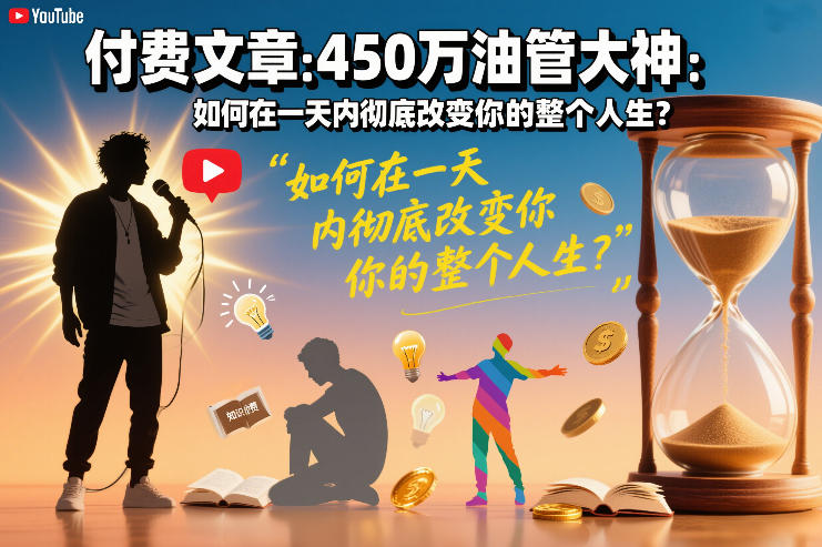 付费文章：450万油管大神：如何在一天内彻底改变你的整个人生？-伊亚库