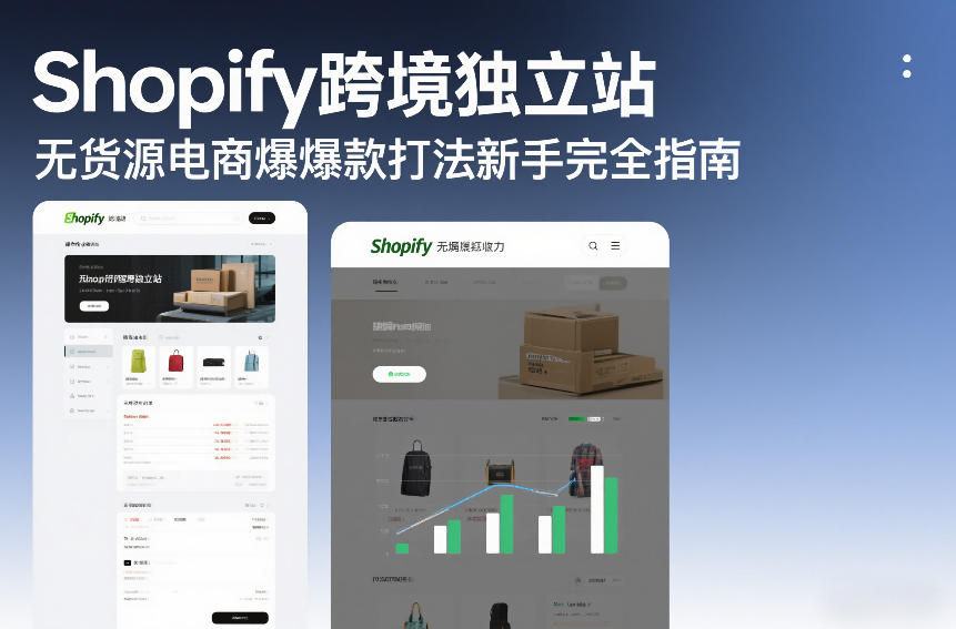 Shopify跨境独立站无货源电商爆款打法新手完全指南-伊亚库