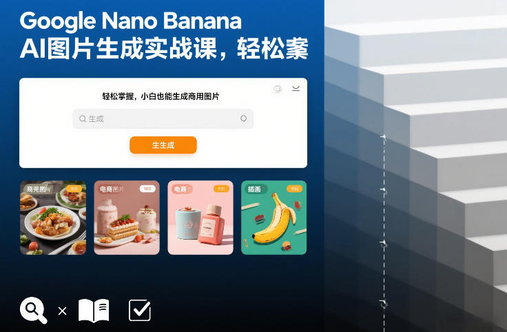 Google Nano Banana AI图片生成实战课，轻松掌握，小白也能生成商用图片-伊亚库
