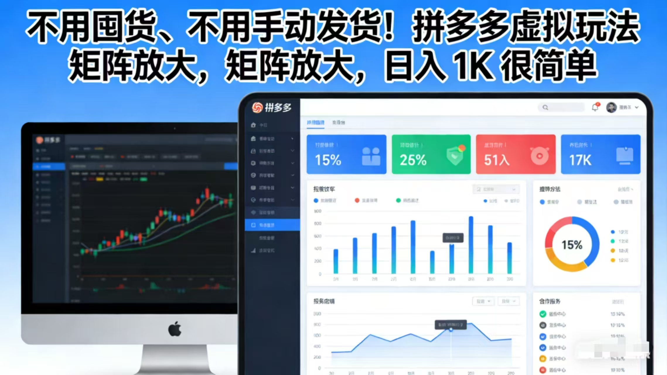不用囤货、不用手动发货！拼多多虚拟玩法，矩阵放大，日入 1K 很简单-伊亚库