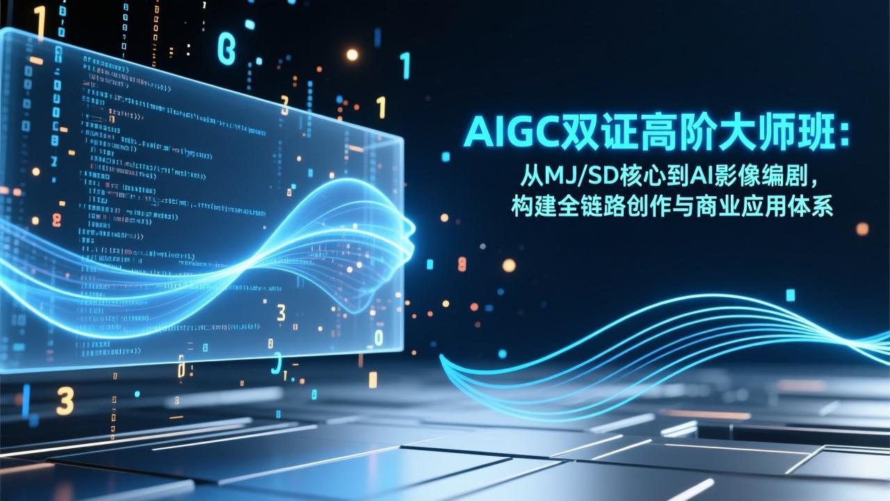 AIGC双证高阶大师班：从MJ/SD核心到AI影像编剧，构建全链路创作与商业应用体系-伊亚库