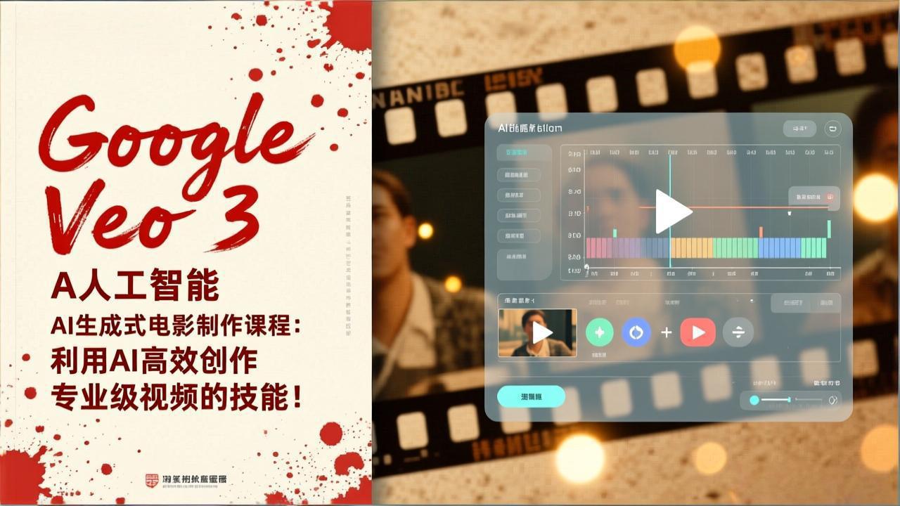 Google Veo 3人工智能AI生成式电影制作课程：利用AI高效创作专业级视频的技能！-伊亚库