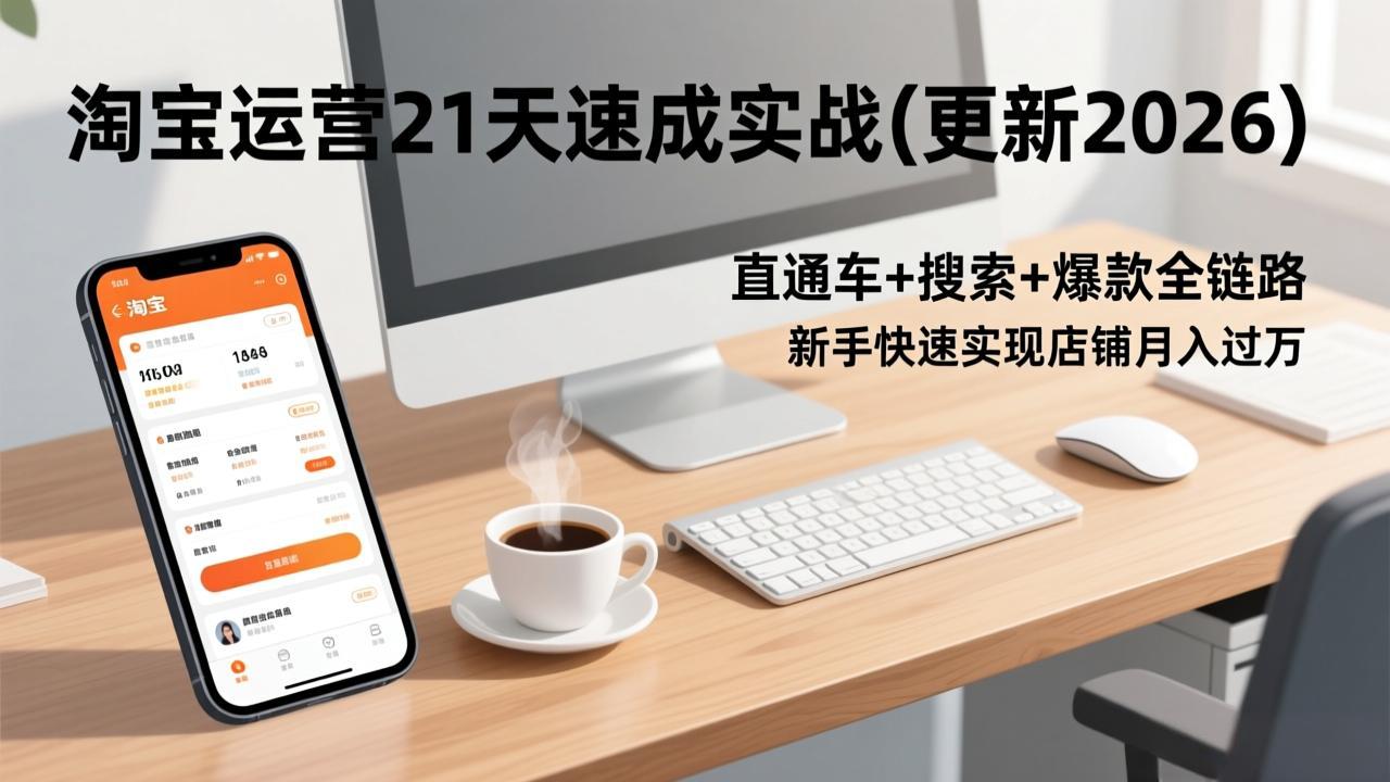 淘宝运营21天速成实战(更新2026-伊亚库