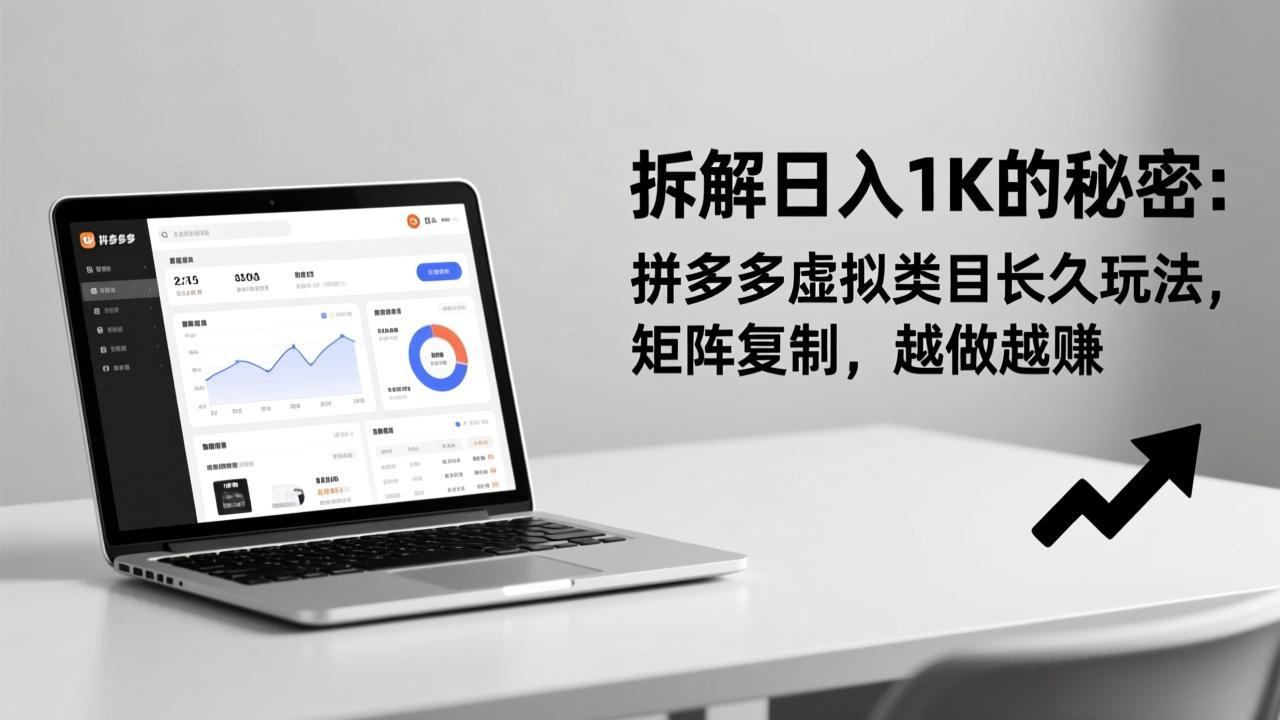 拆解日入 1K 的秘密：拼多多虚拟类目长久玩法，矩阵复制，越做越赚-伊亚库