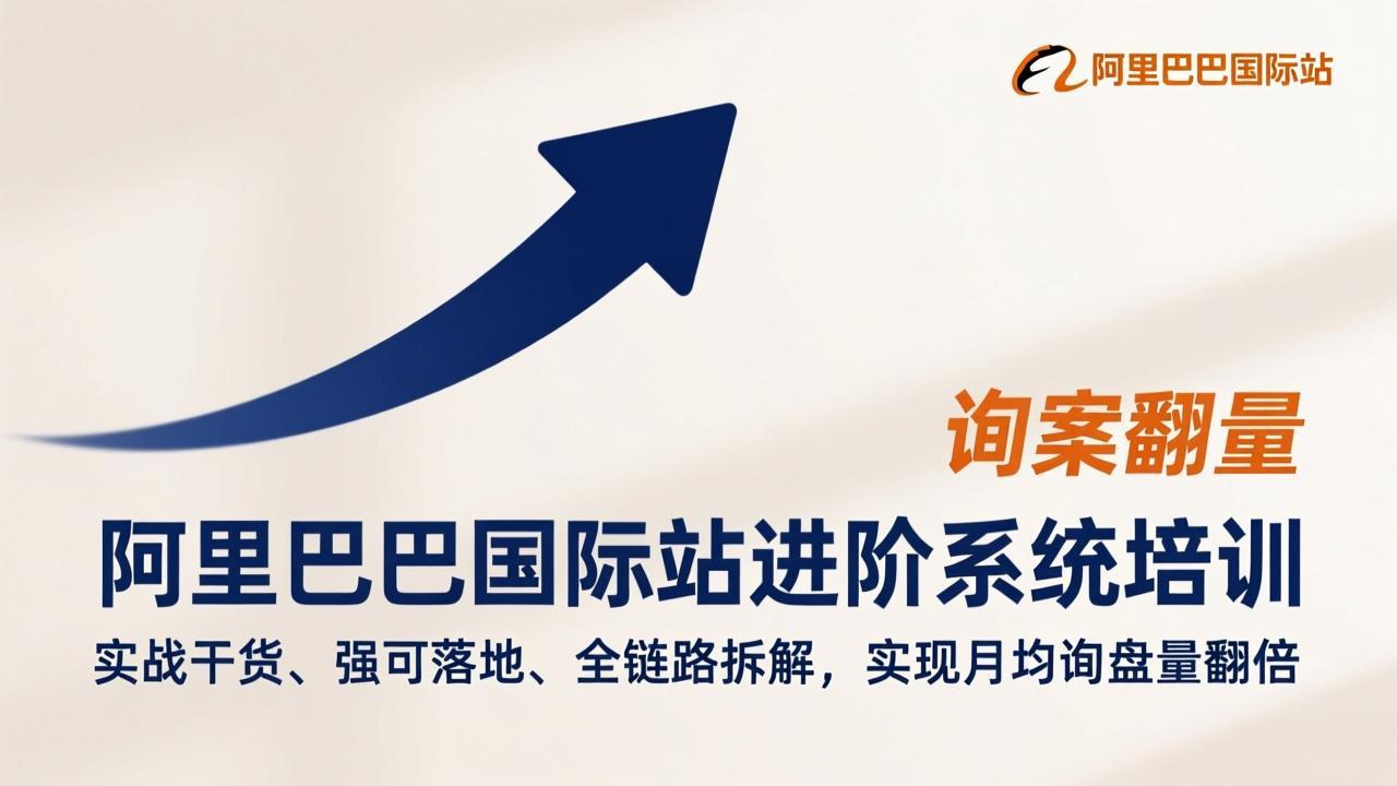 阿里巴巴国际站进阶系统培训，实战干货、强可落地、全链路拆解，实现月均询盘量翻倍-伊亚库