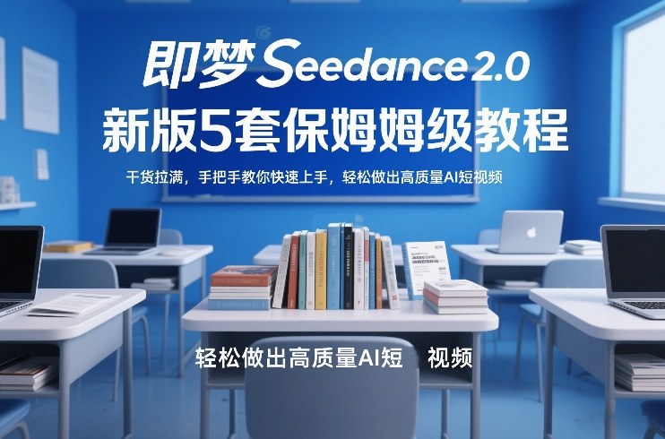 即梦Seedance2.0新版5套保姆级教程，干货拉满，手把手教你快速上手，轻松做出高质量AI短视频-伊亚库