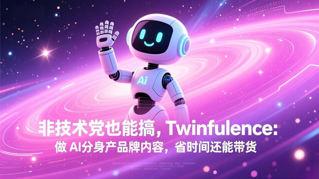 非技术党也能搞!Twinfluence:做 AI 分身产品牌内容,省时间还能带货-伊亚库