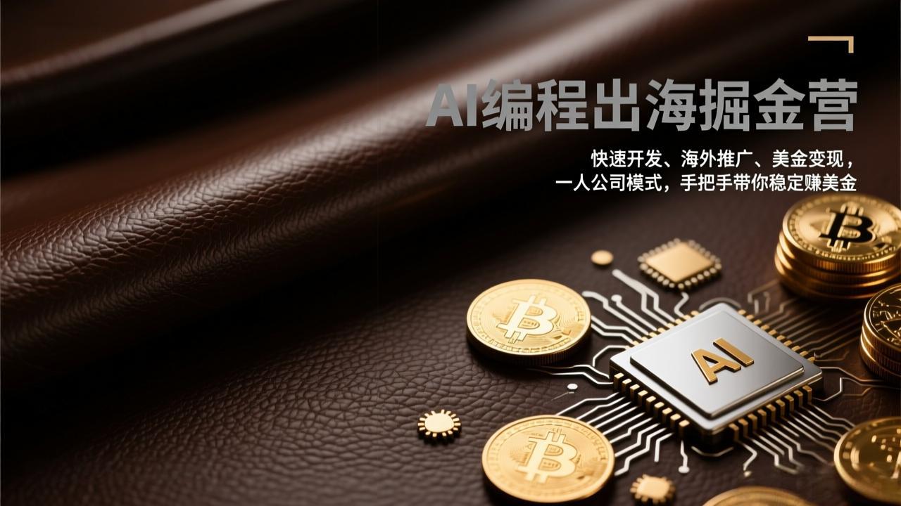 AI编程出海掘金营：快速开发、海外推广、美金变现，一人公司模式，手把手带你稳定赚美金-伊亚库