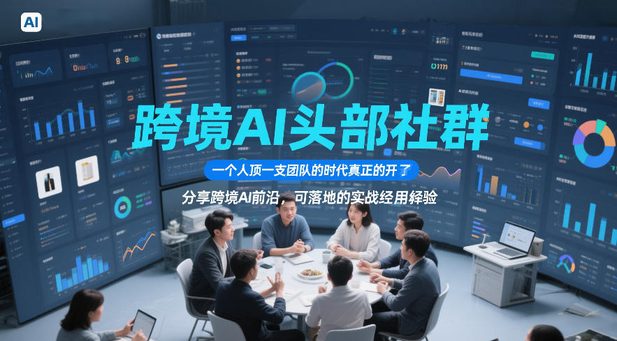 跨境AI头部社群，一个人顶一支团队的时代真正的开始了，分享跨境AI前沿，可落地的实战经验(更新)-伊亚库