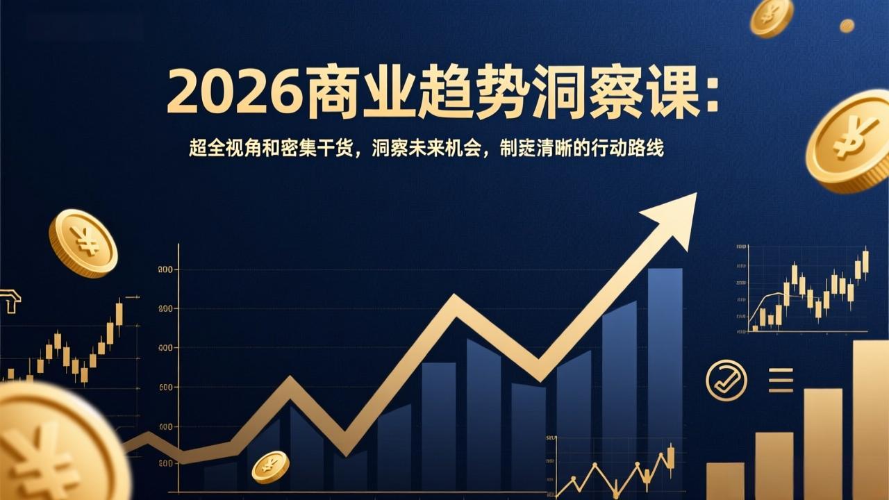 2026商业趋势洞察课：超全视角和密集干货，洞察未来机会，制定清晰的行动路线-伊亚库