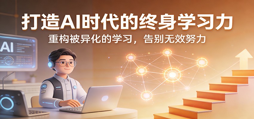 打造AI时代的终身学习力：重构被异化的学习，告别无效努力-伊亚库