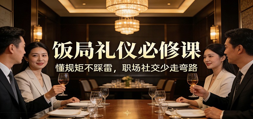 公众号收费文章：《饭局礼仪必修课：懂规矩不踩雷，职场社交少走弯路》-伊亚库