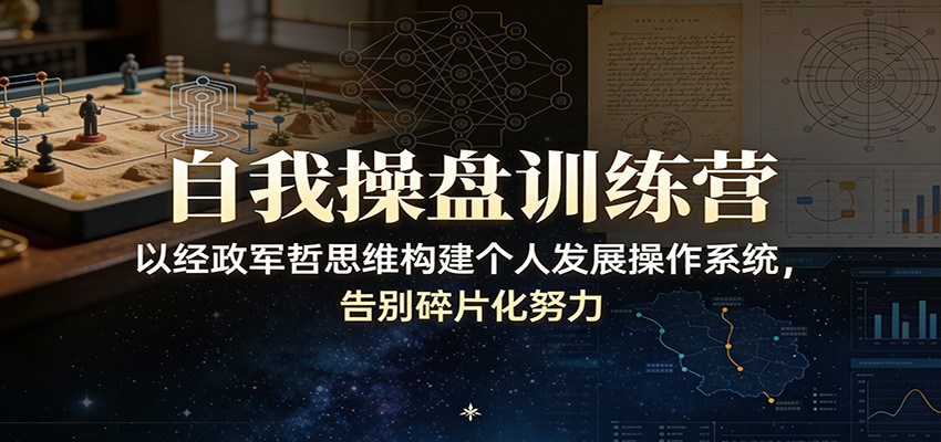 自我操盘训练营:以经政军哲思维构建个人发展操作系统,告别碎片化努力-伊亚库