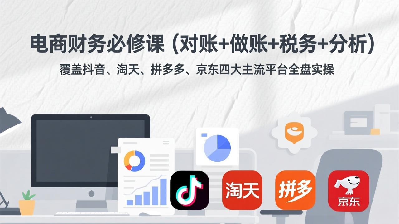 电商财务必修课(对账+做账+税务+分析-伊亚库