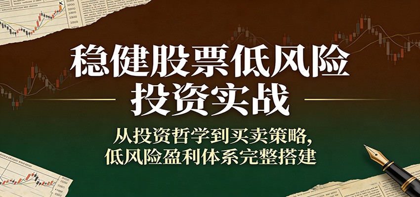 稳健股票低风险投资实战：从投资哲学到买卖策略，低风险盈利体系完整搭建-伊亚库