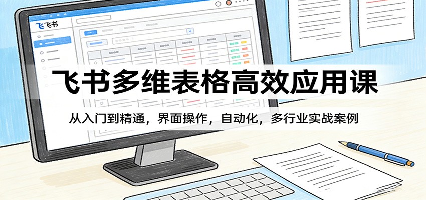 飞书多维表格高效应用课：从入门到精通，界面操作，自动化，多行业实战案例-伊亚库