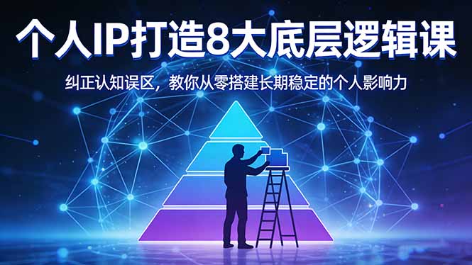 付费文章：个人IP打造8大底层逻辑课：纠正认知误区，教你从零搭建长期稳定的个人影响力-伊亚库