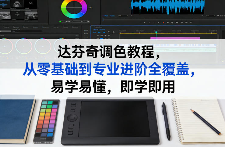 达芬奇调色教程，从零基础到专业进阶全覆盖，易学易懂，即学即用-伊亚库
