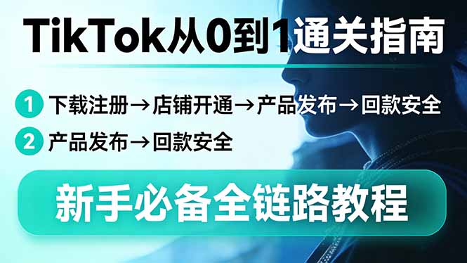 TikTok从0到1通关指南：下载注册→店铺开通→产品发布→回款安全，新手必备全链路教程-伊亚库