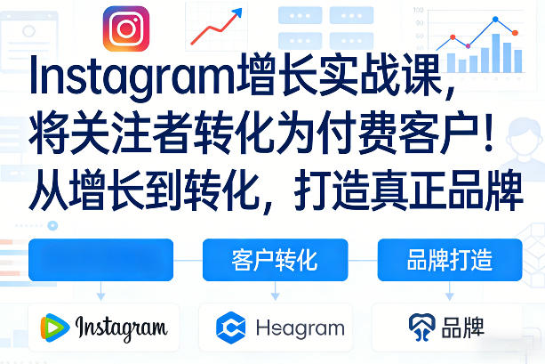 Instagram增长实战课，将关注者转化为付费客户！从增长到转化，打造真正品牌(双语字幕)-伊亚库