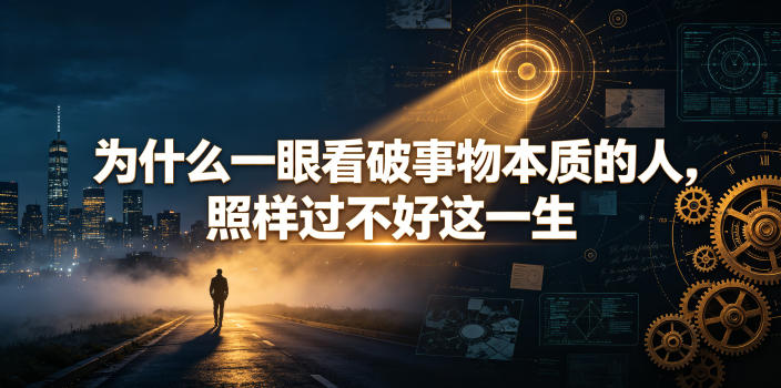 付费文章:为什么一眼看破事物本质的人,照样过不好这一生
