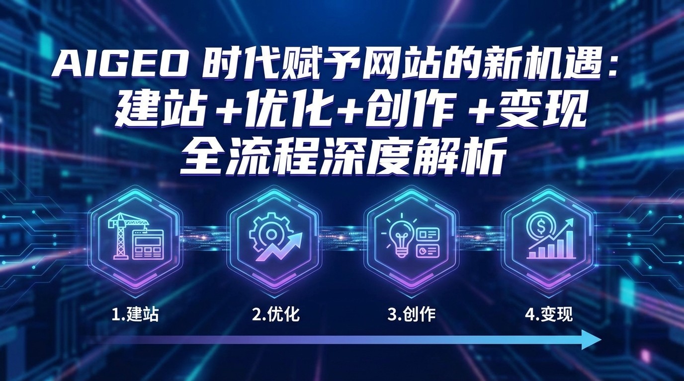 AIGEO+时代赋予网站的新机遇：建站+优化+创作+变现+全流程深度解析-伊亚库
