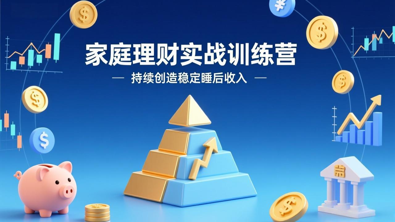 家庭理财实战训练营：从0到1建体系，三阶进阶层层递进，助你持续创造稳定睡后收入-伊亚库