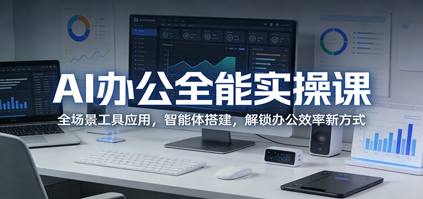 AI办公全能实操课：全场景工具应用，智能体搭建，解锁办公效率新方式-伊亚库