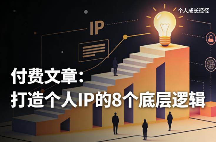付费文章：打造个人IP的8个底层逻辑-伊亚库