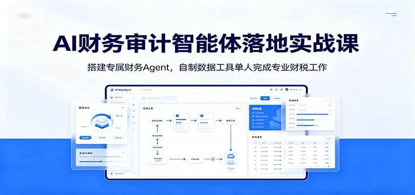 AI财务审计智能体落地实战课：搭建专属财务Agent，自制数据工具单人完成专业财税工作-伊亚库
