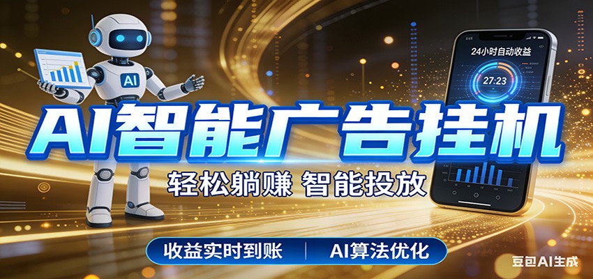 智能广告挂机新时代，利用碎片化时间实现稳定被动收益，AI帮你持续盈利-伊亚库