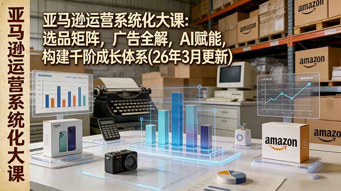 亚马逊运营系统化大课：选品矩阵，广告全解，AI赋能，构建千阶成长体系(26年3月更新-伊亚库