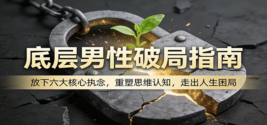 底层男性破局指南：放下六大核心执念，重塑思维认知，走出人生困局-伊亚库