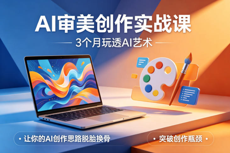 AI审美创作实战课,3个月玩透AI艺术,让你的AI创作思路脱胎换骨,突破创作瓶颈(更新0706)