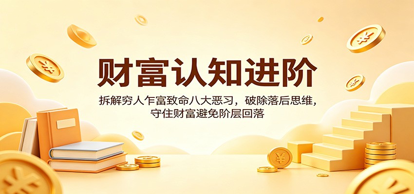 财富认知进阶：拆解穷人乍富致命八大恶习，破除落后思维，守住财富避免阶层回落-伊亚库