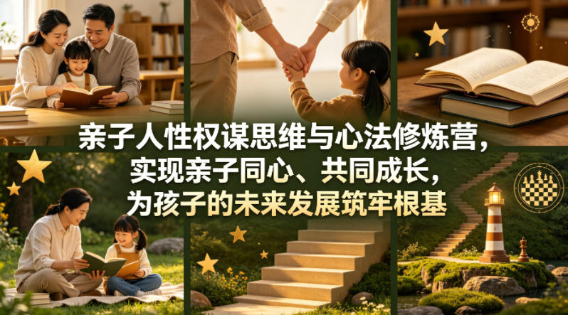 亲子人性权谋思维与心法修炼营，实现亲子同心、共同成长，为孩子的未来发展筑牢根基【音频】-伊亚库