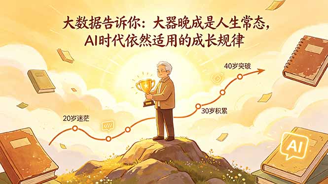 付费文章：大数据告诉你：大器晚成是人生常态，AI 时代依然适用的成长规律-伊亚库