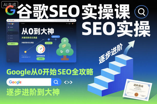 谷歌SEO实操课，Google从0开始SEO全攻略，逐步进阶到大神(更新26年)-伊亚库