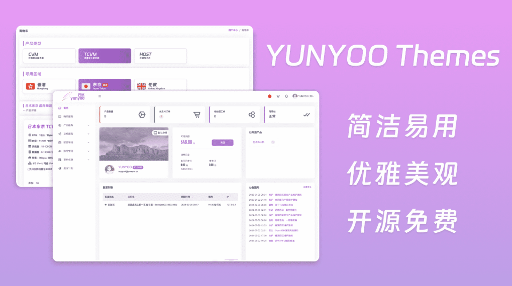 魔方财务系统 YUNYOO财务系统 新秀魔方收银系统 购物车+会员中心模板-伊亚库