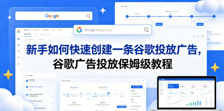 新手如何快速创建一条谷歌投放广告,谷歌广告投放保姆级教程