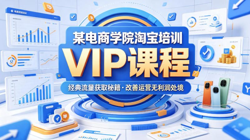某电商学院淘宝培训VIP课程，各种经典有用的流量获取秘籍，改善运营产品没利润的处境(2026年5月)-伊亚库