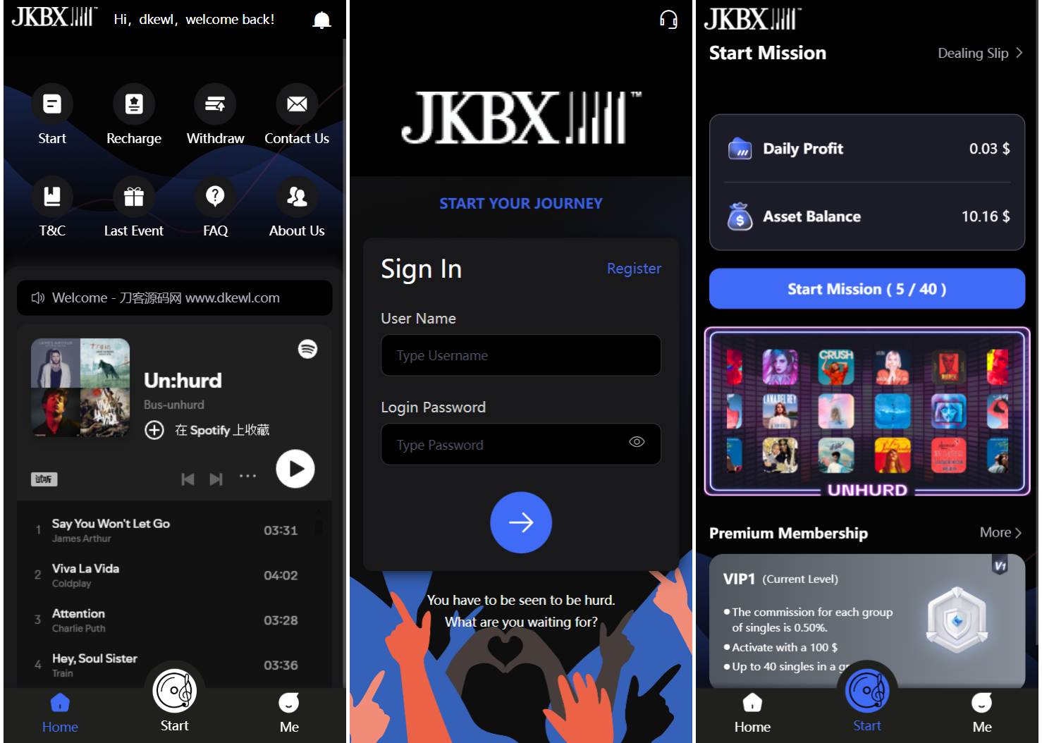JKBX海外音乐抢单系统源码 Thinkphp框架 附教程-伊亚库